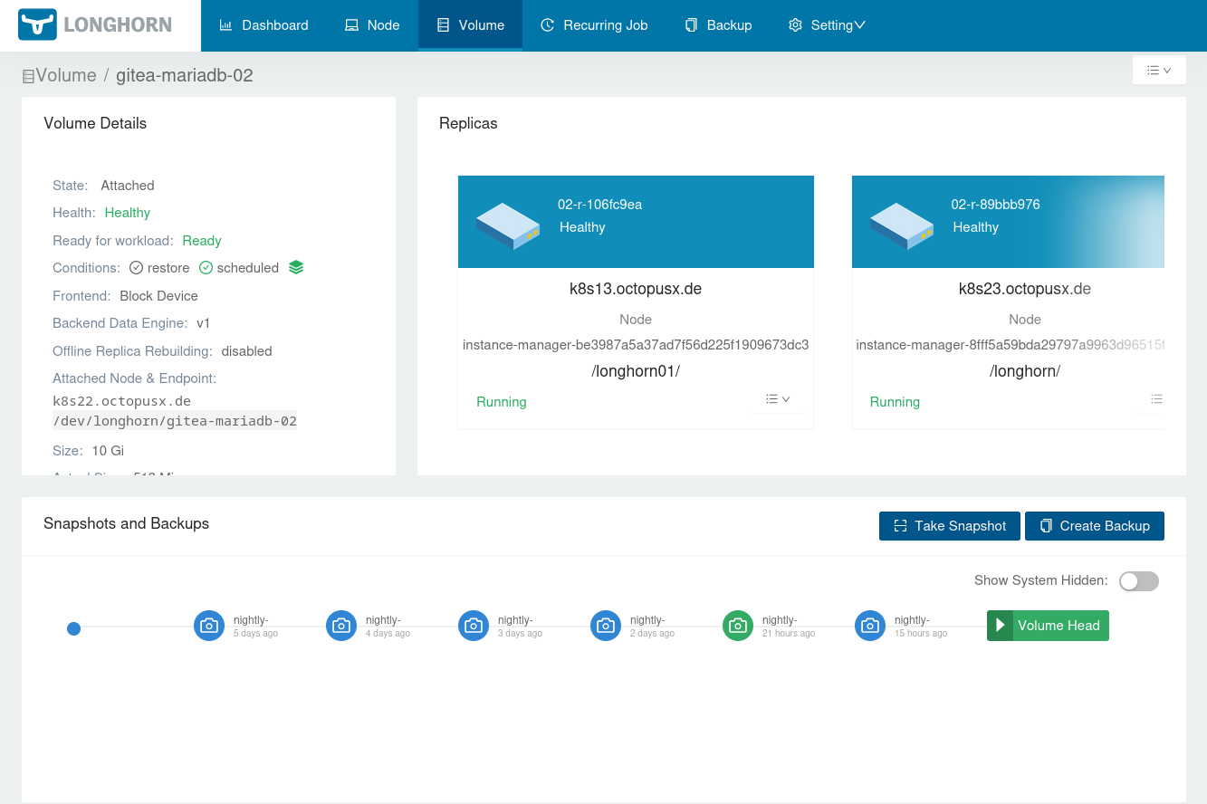 Create New Manual Backup