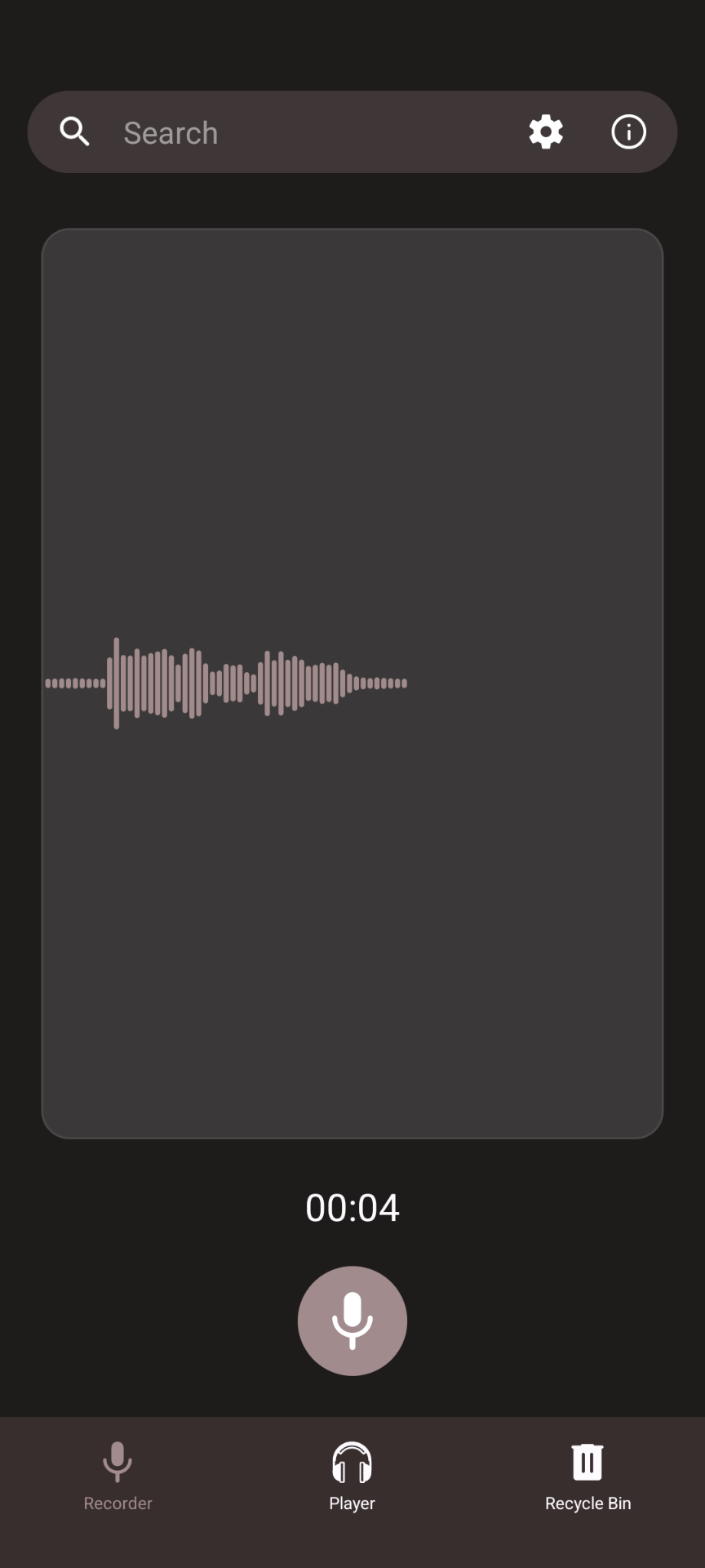 voice recorder app screenshot